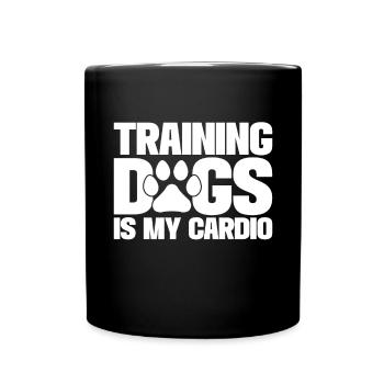 Hundetrainer Welpe Lustiges Haustier Training - Tasse einfarbig - Schwarz - Vorne