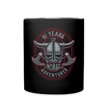 61 ans d’aventures nordiques - 61e anniversaire - Mug uni - noir - Devant