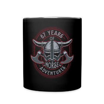 67 ans d’aventures nordiques - 67e anniversaire - Mug uni - noir - Devant
