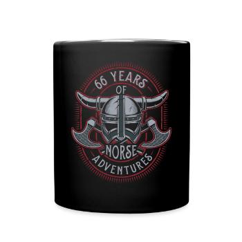 66 ans d’aventures nordiques - 66e anniversaire - Mug uni - noir - Devant