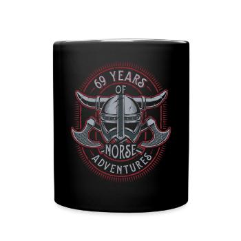 69 ans d’aventures nordiques - 69e anniversaire - Mug uni - noir - Devant