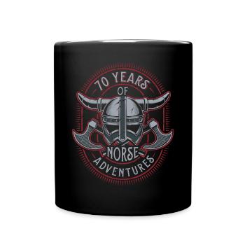 70 ans d’aventures nordiques - 70e anniversaire - Mug uni - noir - Devant