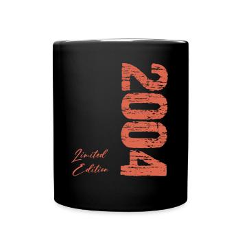 Geboren im Jahr 2004 Limited Edition Jahrgang 2004 - Tasse einfarbig - Schwarz - Vorne