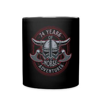74 ans d’aventures nordiques - 74e anniversaire - Mug uni - noir - Devant