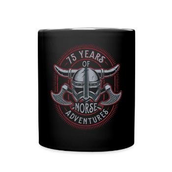 75 ans d’aventures nordiques - 75e anniversaire - Mug uni - noir - Devant