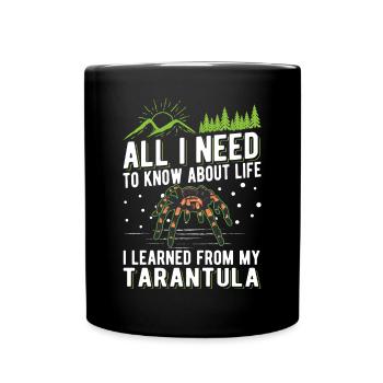 Tarantula Spider Tarantula - Full Colour Mug - black - Front