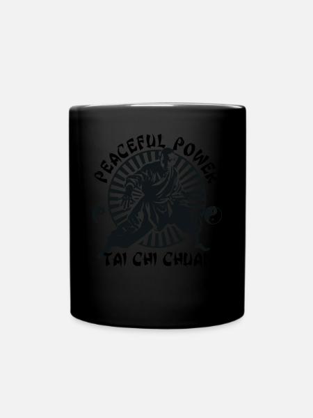 Tai Chi Taijiquan Pouvoir Paisible Tai Chi Chuan - Mug uni - noir