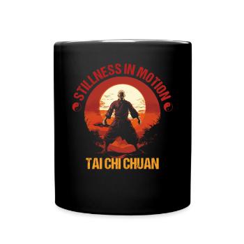 Taijiquan Stillness in Motion Tai Chi Chuan - Tasse einfarbig - Schwarz - Vorne