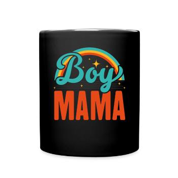 Boy Mom Best Mommy Ever Motherhood Fête des mères - Mug uni - noir - Devant