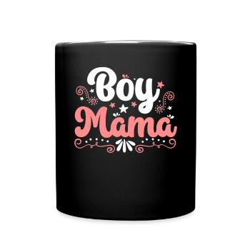 Boy Mom Best Mommy Ever Motherhood Fête des mères - Mug uni - noir - Devant