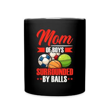 Boy Mom Best Mommy Ever Motherhood Fête des mères - Mug uni - noir - Devant