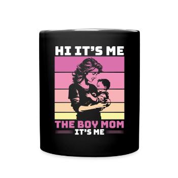 Boy Mom Best Mommy Ever Motherhood Fête des mères - Mug uni - noir - Devant