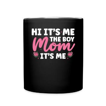 Boy Mom Best Mommy Ever Motherhood Fête des mères - Mug uni - noir - Devant