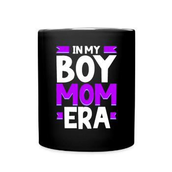 Boy Mom Best Mommy Ever Motherhood Fête des mères - Mug uni - noir - Devant