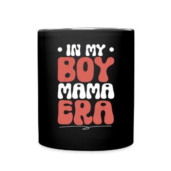 Boy Mom Best Mommy Ever Motherhood Fête des mères - Mug uni - noir - Devant