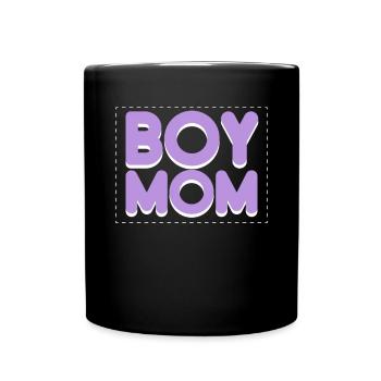 Boy Mom Best Mommy Ever Motherhood Fête des mères - Mug uni - noir - Devant
