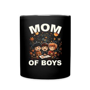 Boy Mom Best Mommy Ever Motherhood Fête des mères - Mug uni - noir - Devant