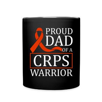 Proud father of a crps warrior chronic - Full Colour Mug - black - Front