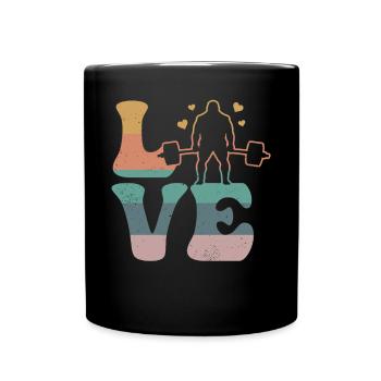 Deadlift Deadlift Haltérophilie AMOUR - Mug uni - noir - Devant
