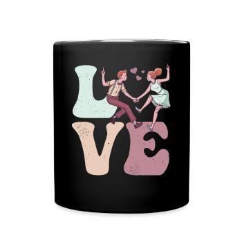 Dancer LOVE - Full Colour Mug - black - Front