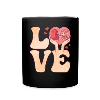 Dialysis Technician Nephrology Hemodialysis - Full Colour Mug - black - Front
