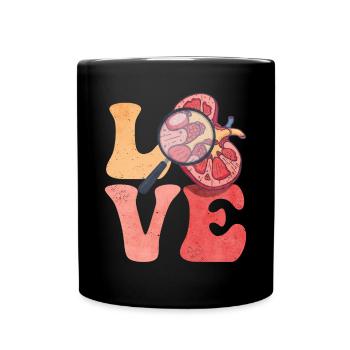 Dialysis Technician Dialysis Technician LOVE - Full Colour Mug - black - Front