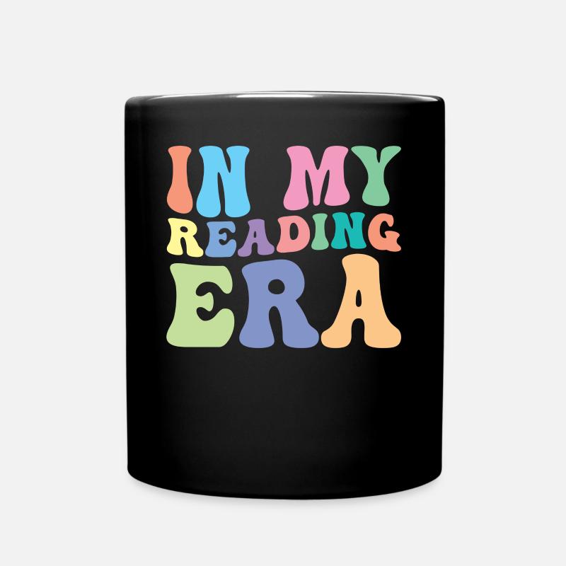 Lesen Leser Groovy In meiner Lese Ära - Tasse einfarbig - Schwarz