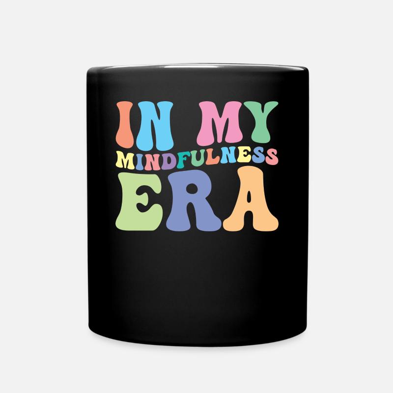 Achtsamkeit Groovy - Tasse einfarbig - Schwarz