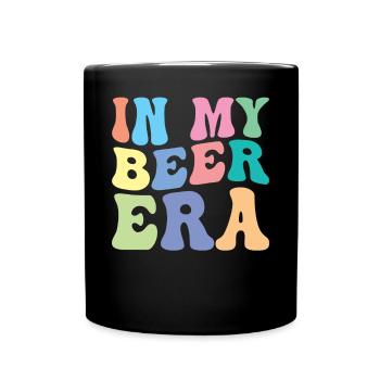 Beer Retro Groovy Women Beer - Full Colour Mug - black - Front