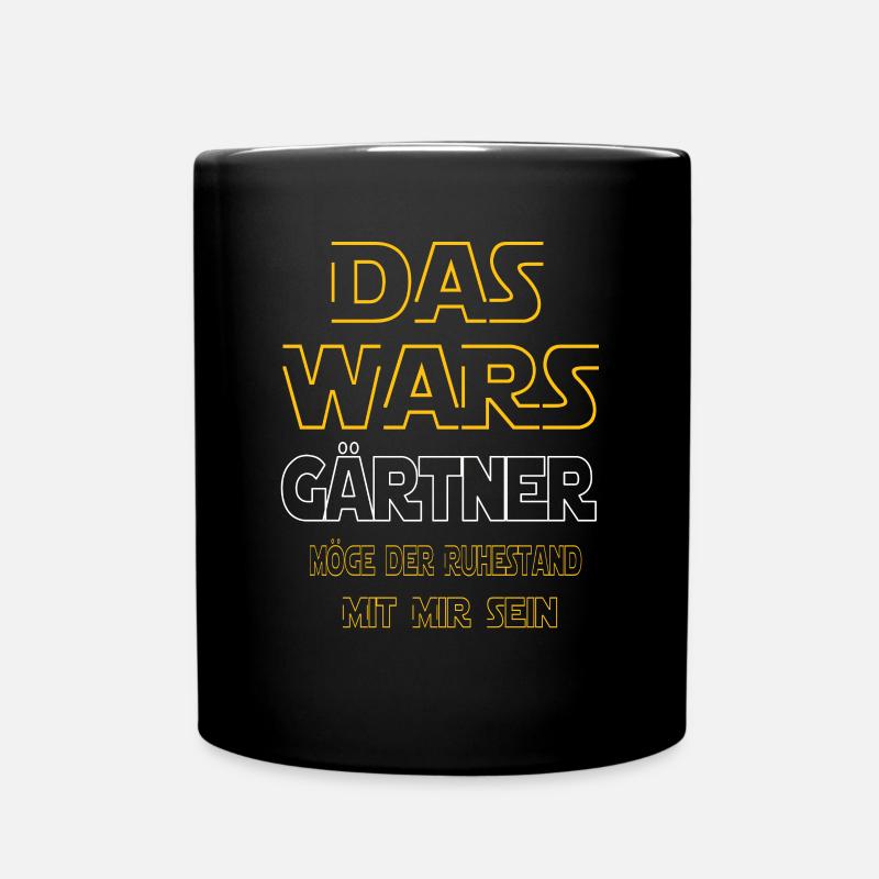 Rente Gärtner Rente Geschenk - Tasse einfarbig - Schwarz