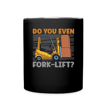 Conducteur de chariot élévateur - Mug uni - noir - Devant