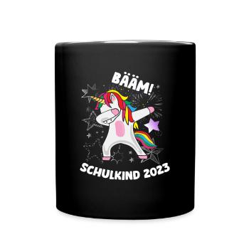 BÄÄM SCHULKIND 2023 - Tasse einfarbig - Schwarz - Vorne