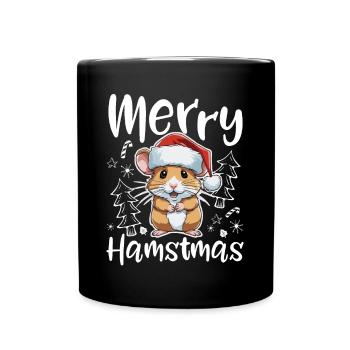 Joyeux Hamster Noël - Mug uni - noir - Devant