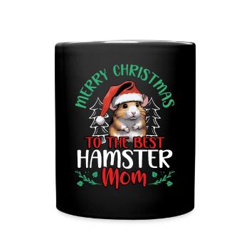 Joyeux Noël à Hamstermama - Mug uni - noir - Devant
