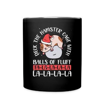 Cover the hamster cage - Full Colour Mug - black - Front