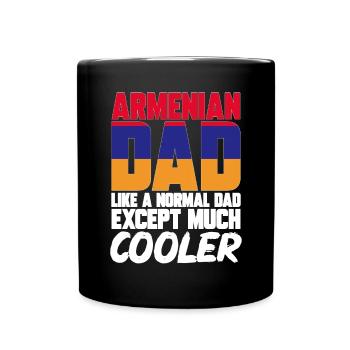 Armenische Flagge Armenien - Tasse einfarbig - Schwarz - Vorne