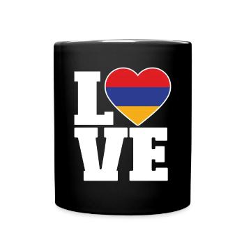 Armenian flag Armenia - Full Colour Mug - black - Front