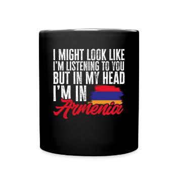 Armenian flag Armenia - Full Colour Mug - black - Front