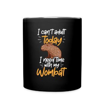 Besoin de temps avec Capybara Capybara Capybara - Mug uni - noir - Devant