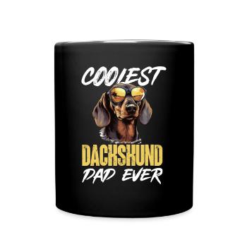 Teckel saucisse saucisse chien Le plus cool Dachshund Papa - Mug uni - noir - Devant