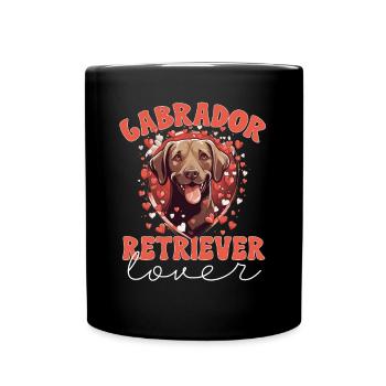 Labrador Dog Breed Pet - Labrador Retriever Lover - Tasse einfarbig - Schwarz - Vorne