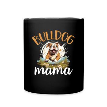 Amateur de bouledogue anglais britannique - Bulldog Mama - Mug uni - noir - Devant