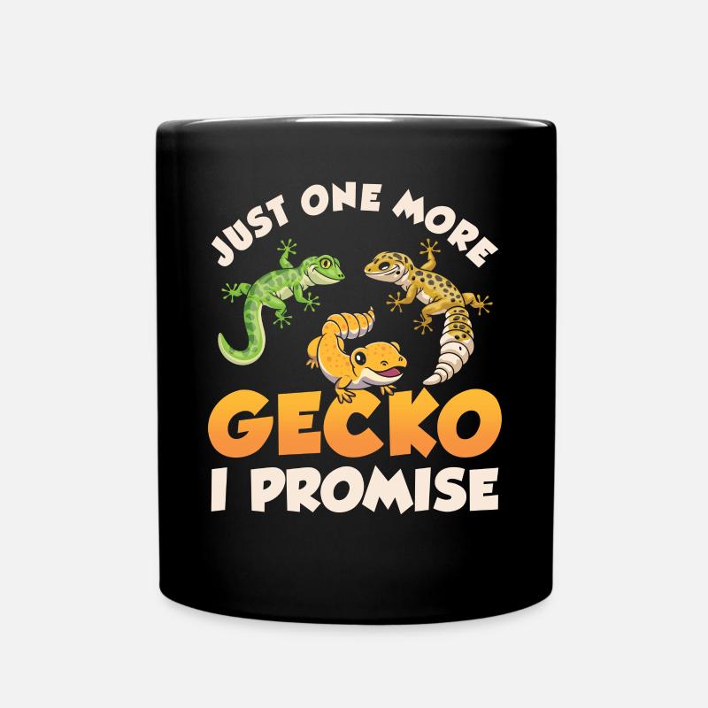 Gecko Lustig Nur noch einen Gecko Versprochen - Tasse einfarbig - Schwarz