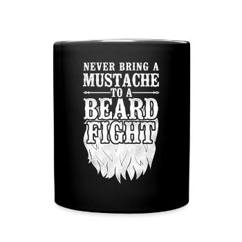 Amant barbe Homme barbu jamais - Mug uni - noir - Devant