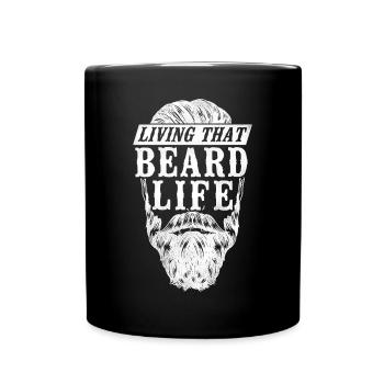 Beard Lover Bearded Man Living - Full Colour Mug - black - Front
