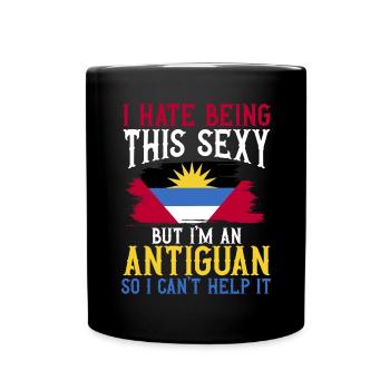 Antigua and Barbuda flag - Full Colour Mug - black - Front
