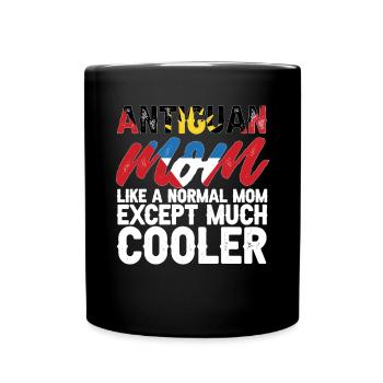 Antigua and Barbuda flag - Full Colour Mug - black - Front