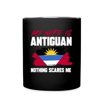 Antigua and Barbuda flag - Full Colour Mug - black - Front