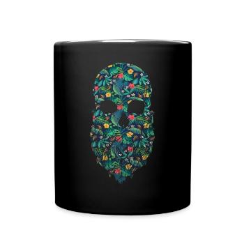 Beard Lover Bearded Man Flower - Full Colour Mug - black - Front