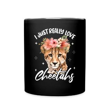 Femmes guépard léopard - Mug uni - noir - Devant